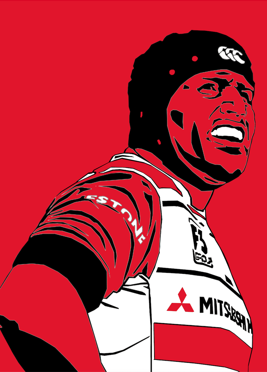 Ben Morgan testimonial pop art player print