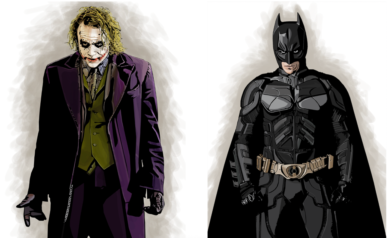 You complete me! - The Dark Knight Duo – Limited Edition Portrait Set