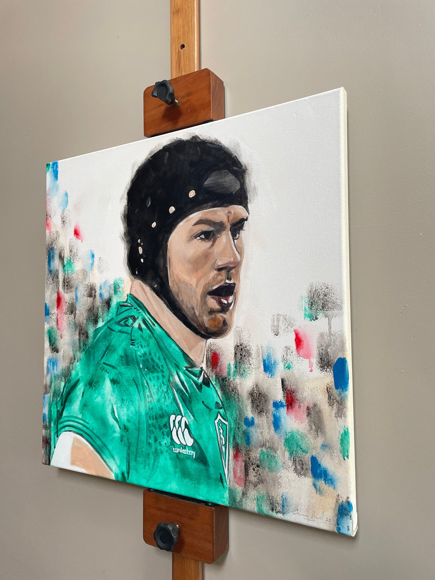 Sean O'Brien rugby testimonial print